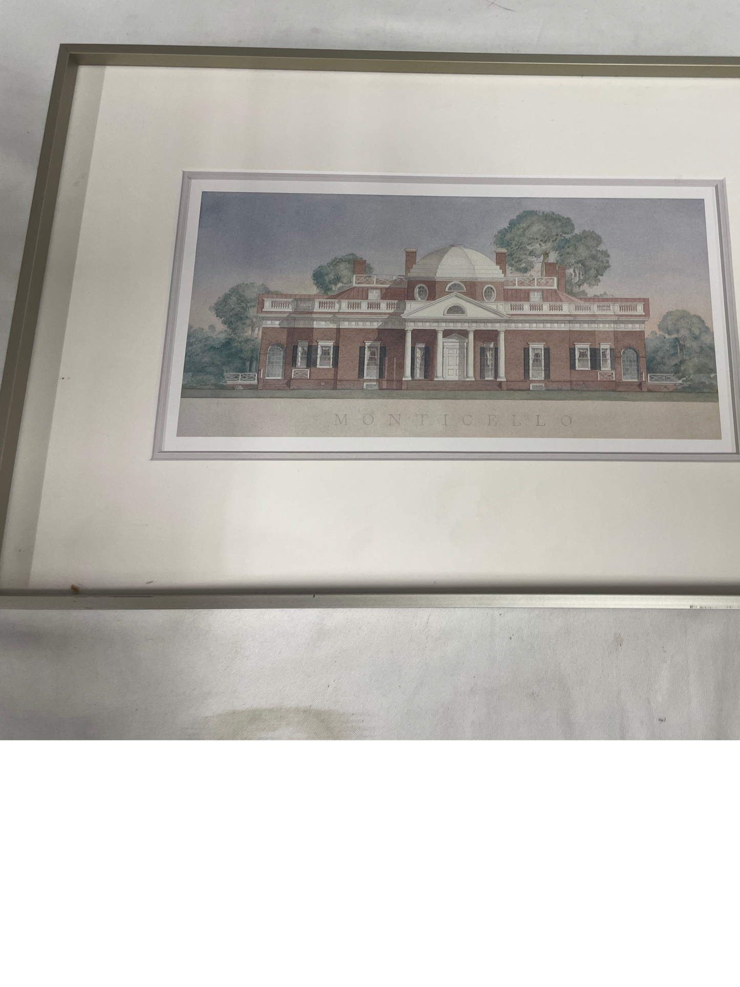Monticello Picture with Picture frame. 16x10.5inches. With frame.