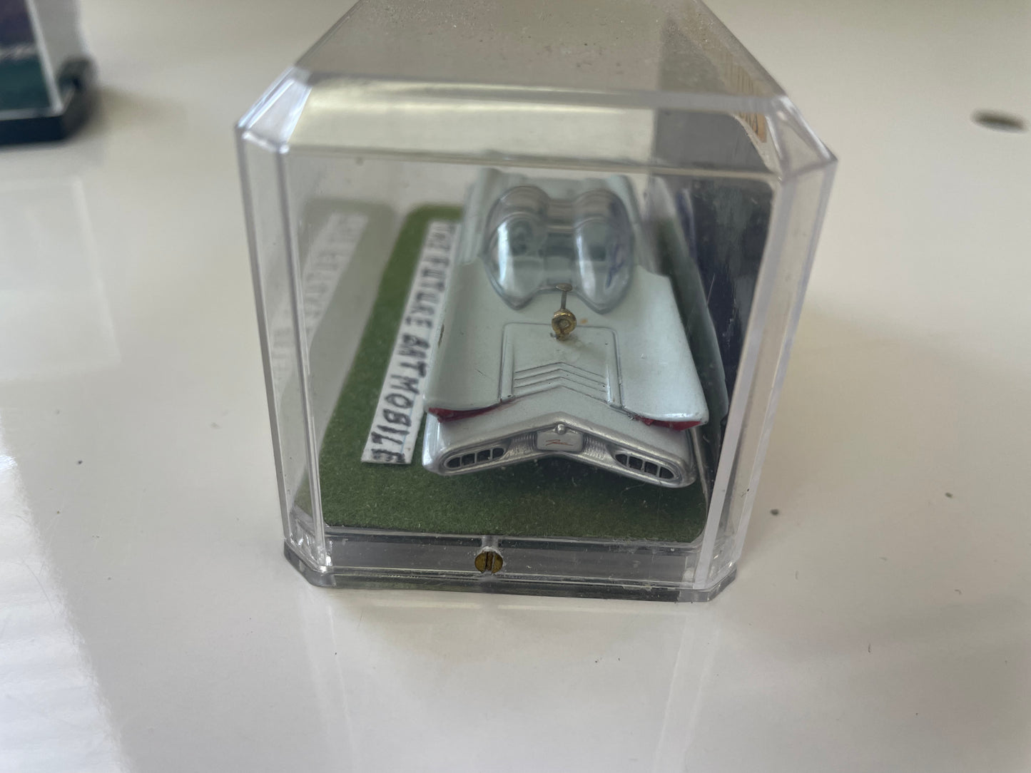 Batmobile Present and Future. Both 1955 Lincoln Futura Cars. 1:64 Black and White. With customs display casings. Batman