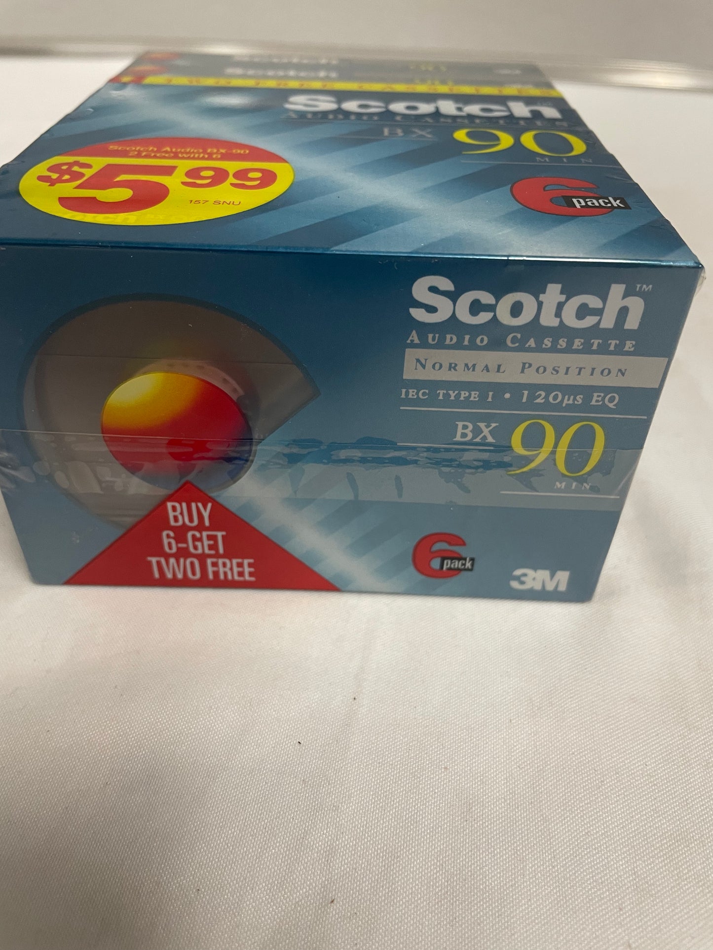 Scotch Audio Cassettes BX 90 minutes. Coke with 8. Never been used. Normal Position. 5169561