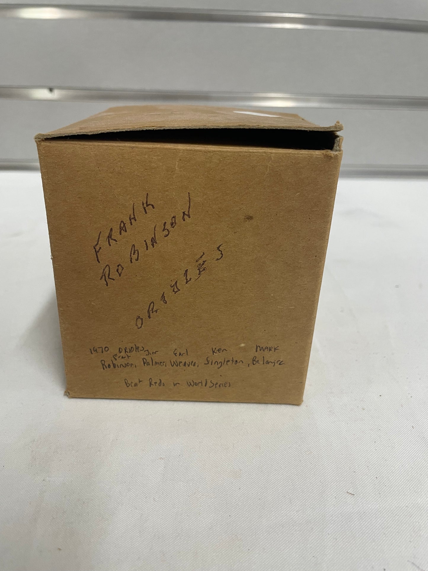 Signed Frank Robinson Baseball from 1970 World Series. In plastic case. Multiple signatures 5169565