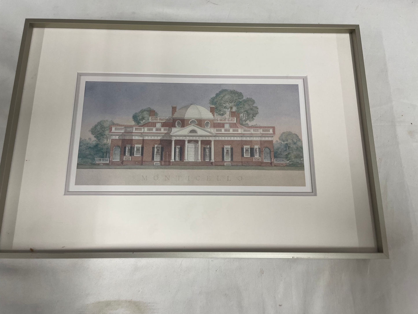 Monticello Picture with Picture frame. 16x10.5inches. With frame.