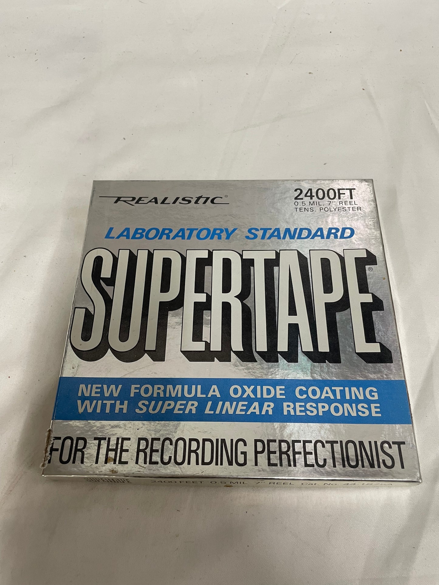 Realistic Laboraty Standard Supertape. 2400 foot recording tape.