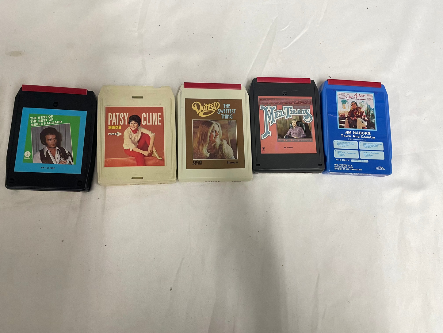 Old Countey 8-Tracks. Patsy Cline Jim Nabors Mel Tillis Dottsy Merle Haggard
