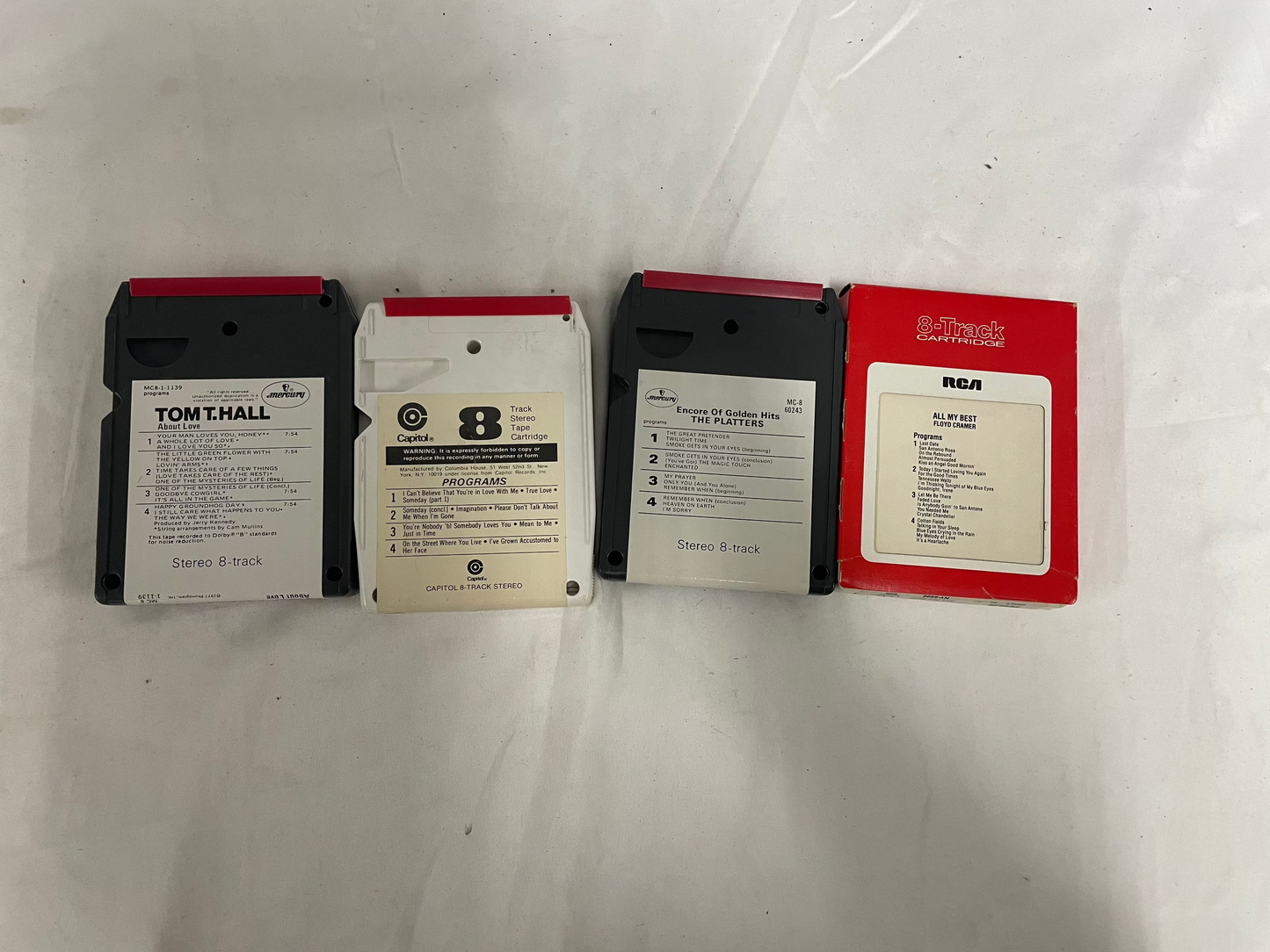 Oldies 8-Tracks. The Platters, Dean Martin, Floyd Cramer, Tom T Hall