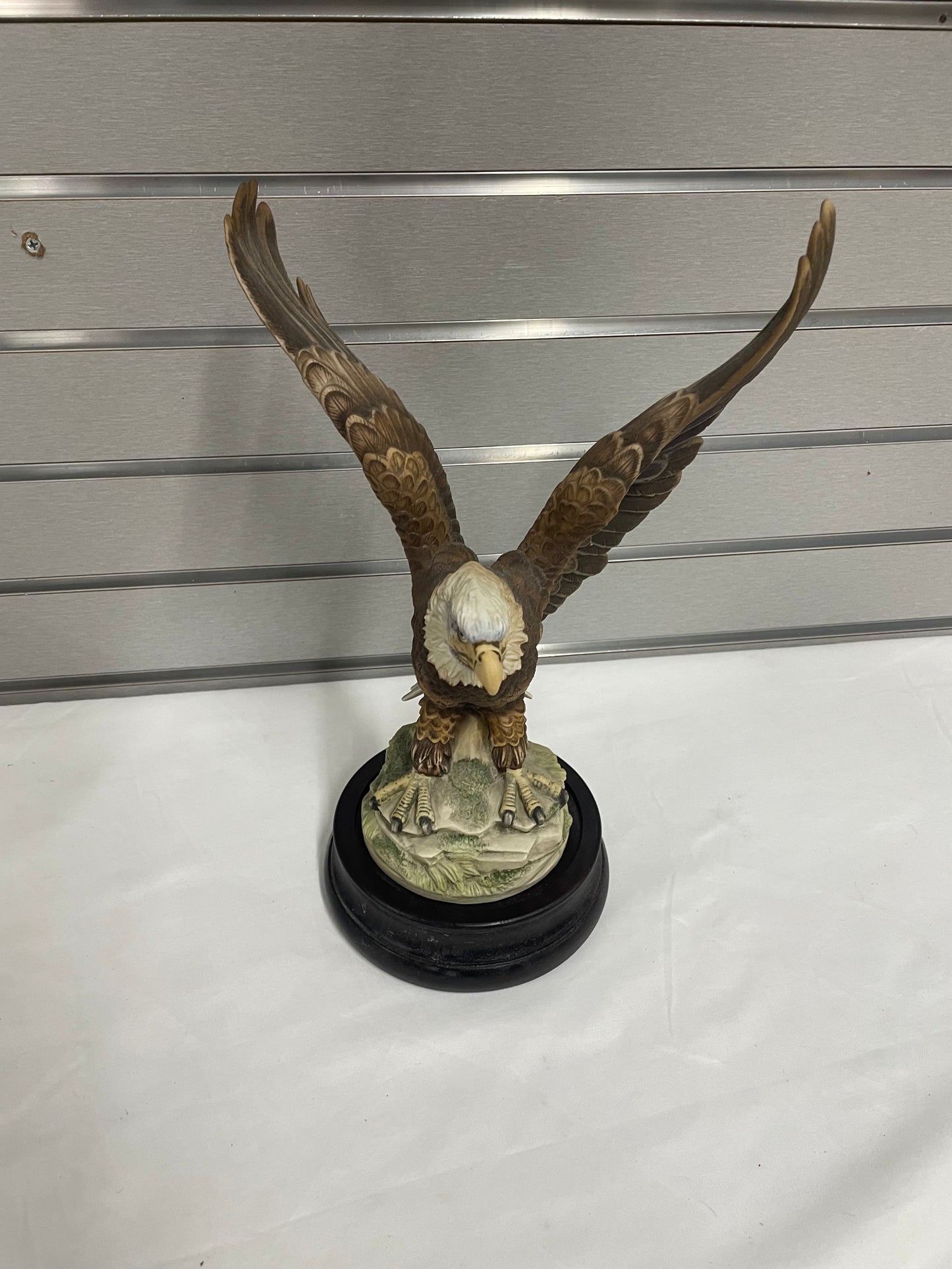 Eagle Replica Statue. Comes with wooden stand. 14"