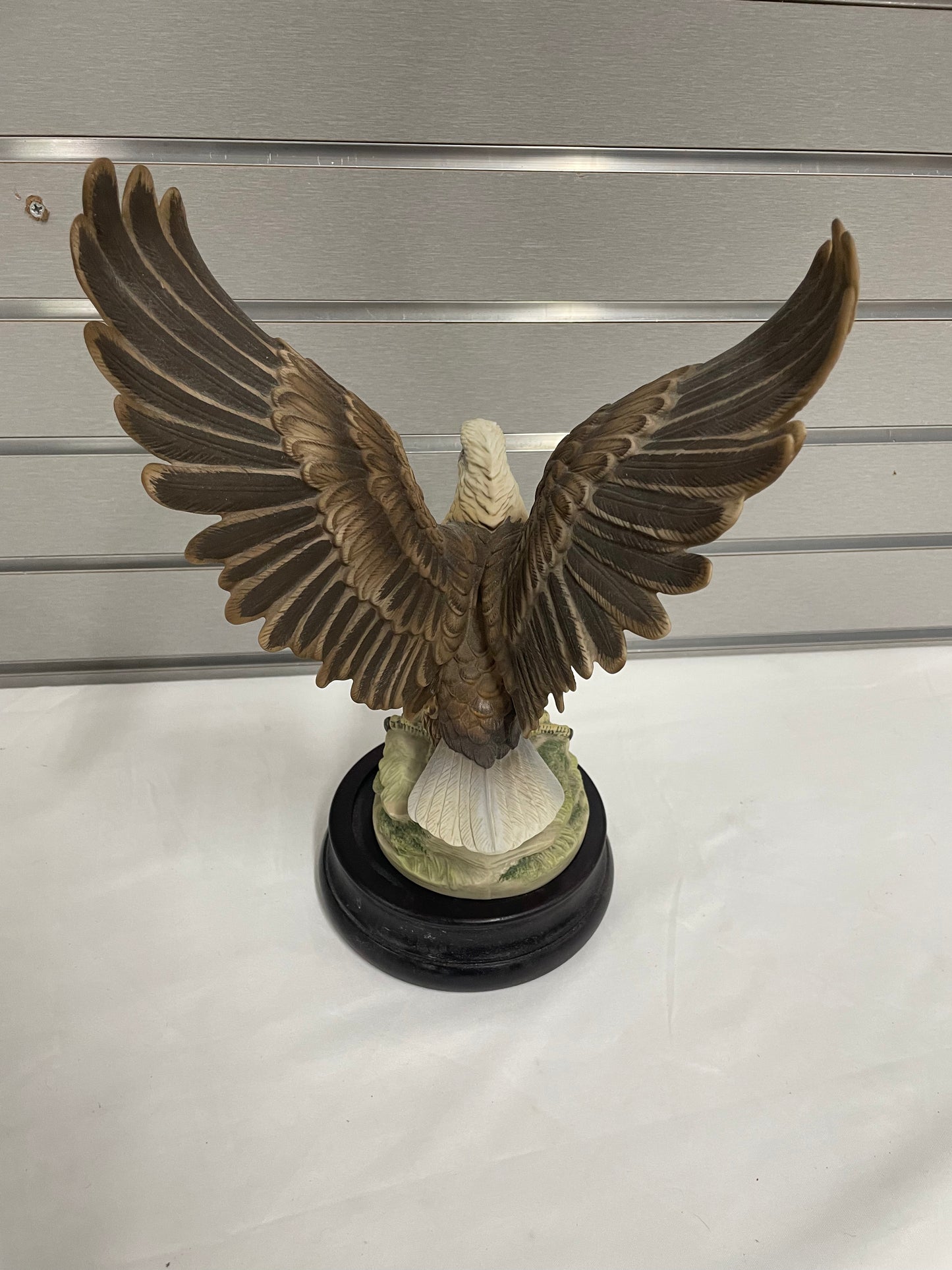 Eagle Replica Statue. Comes with wooden stand. 14"