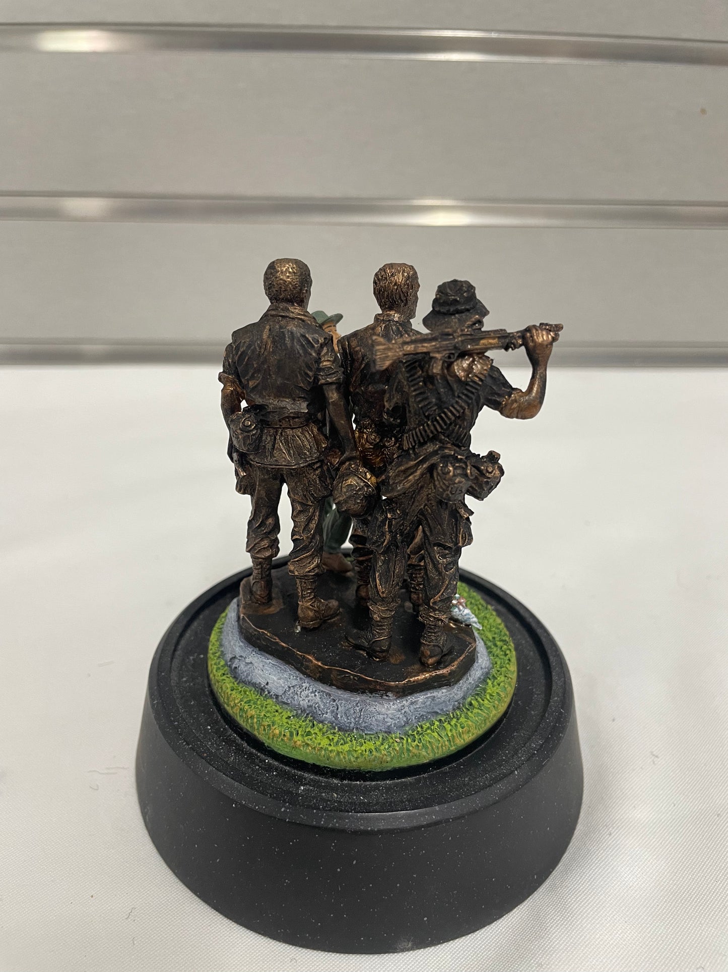 Limited Edition "We Stand Together" US Army Tibute Statue Replica. 5x4”. Hand painted.