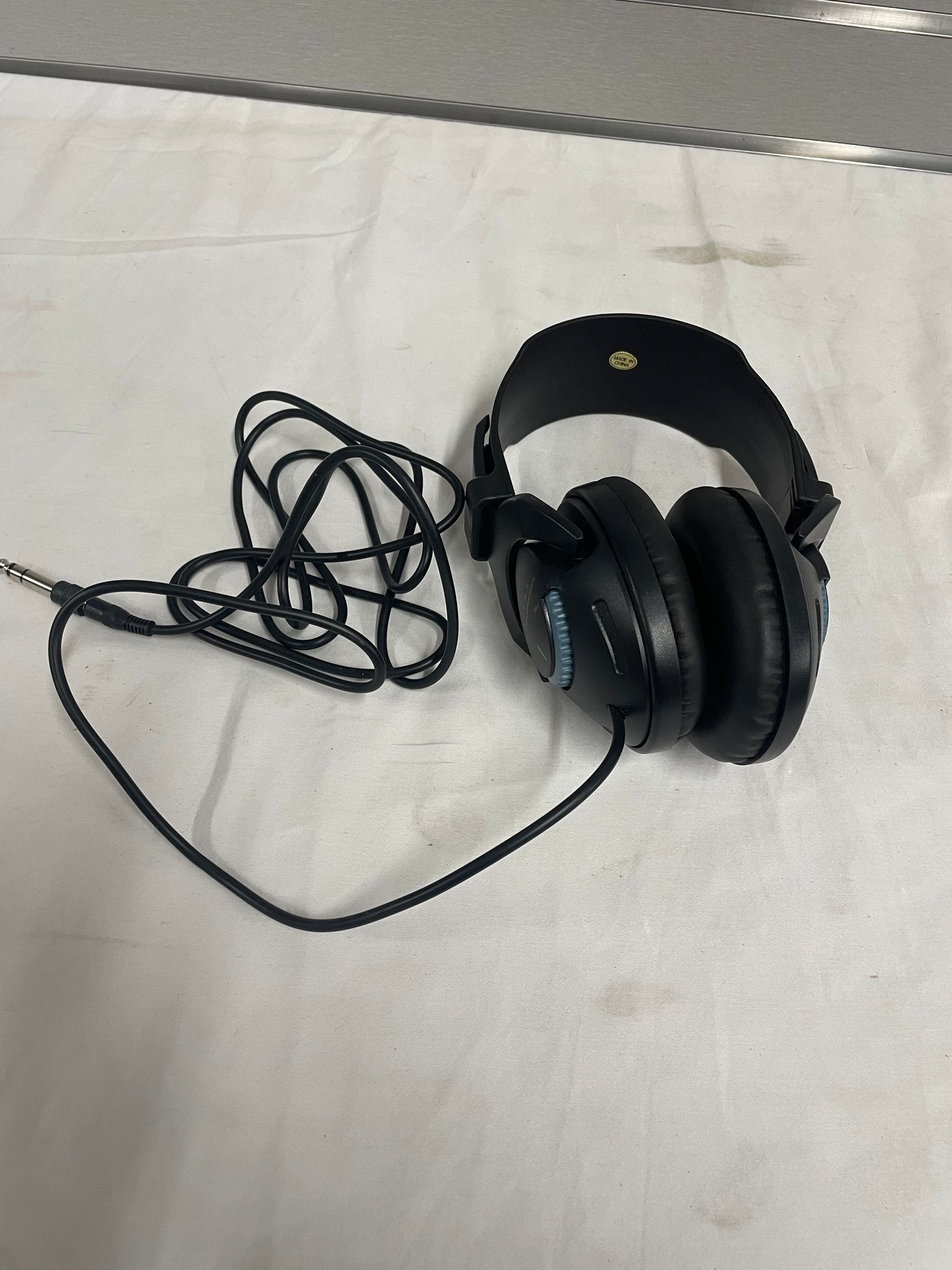 Digital Black Stereo Headphones. With long chord. Working