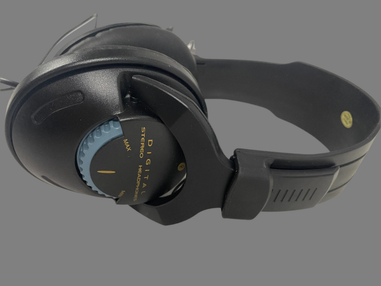 Digital Black Stereo Headphones. With long chord. Working