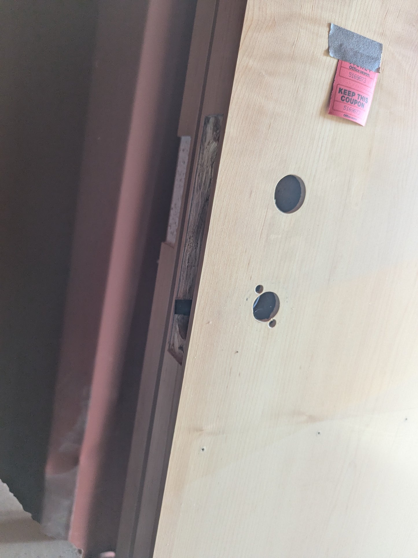 3'0" x 6'8" RH solid fire rated interior commercial door slab
