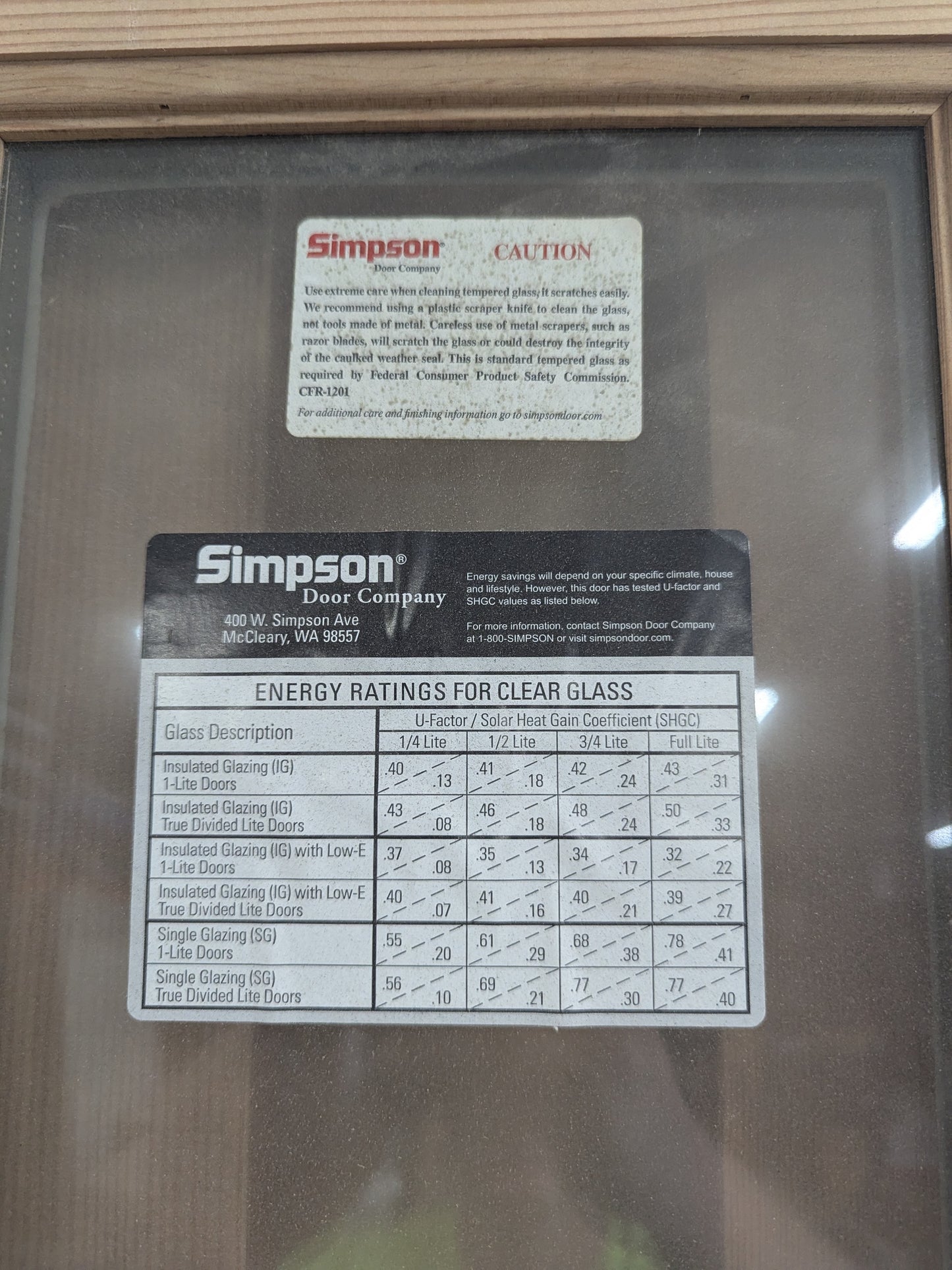Solid Wood Door Panel Sidelight w window. (4 available) 1'2" x 6'8.5" Side-Lite