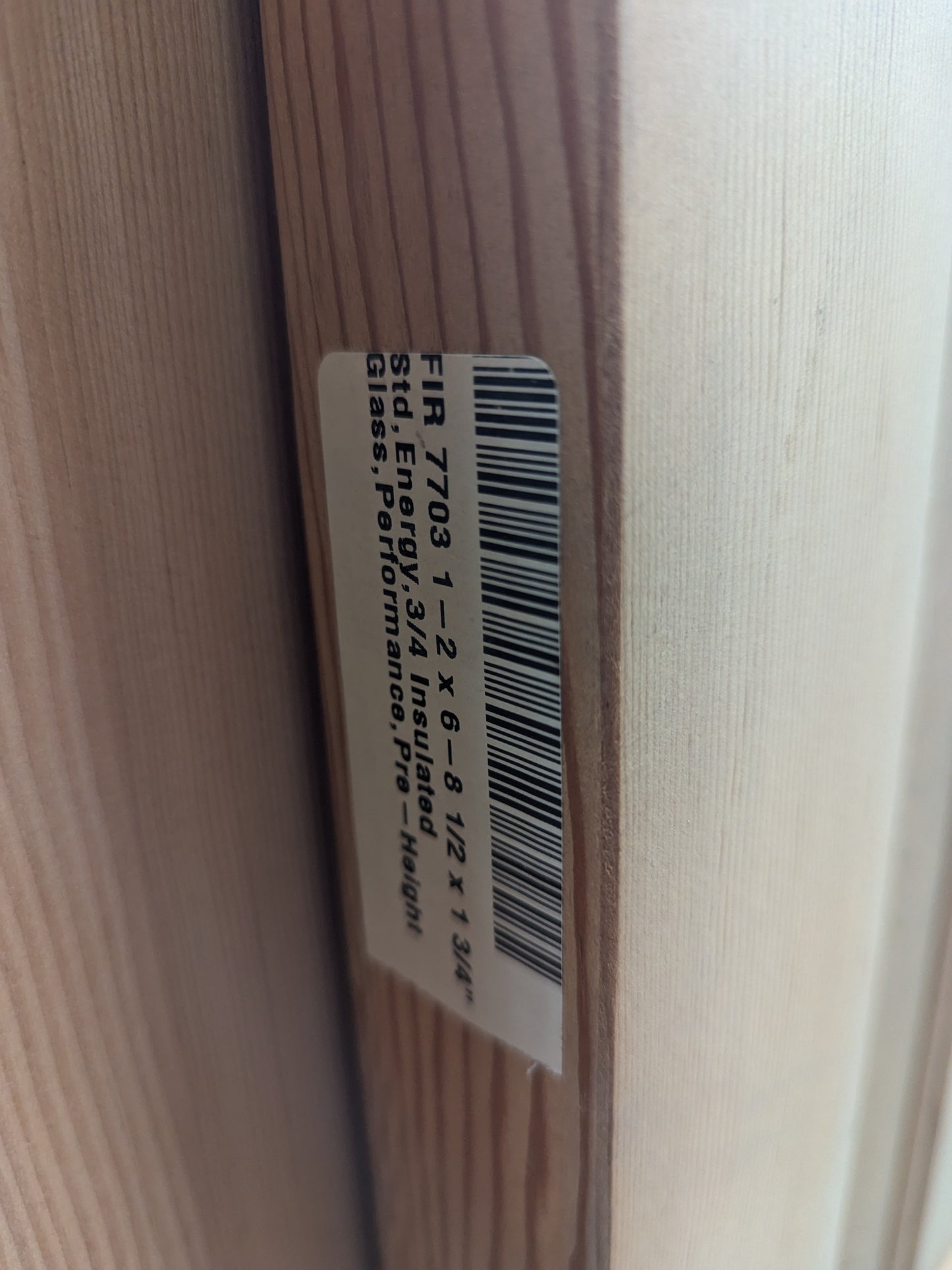 Solid Wood Door Panel Sidelight w window. (4 available) 1'2" x 6'8.5" Side-Lite