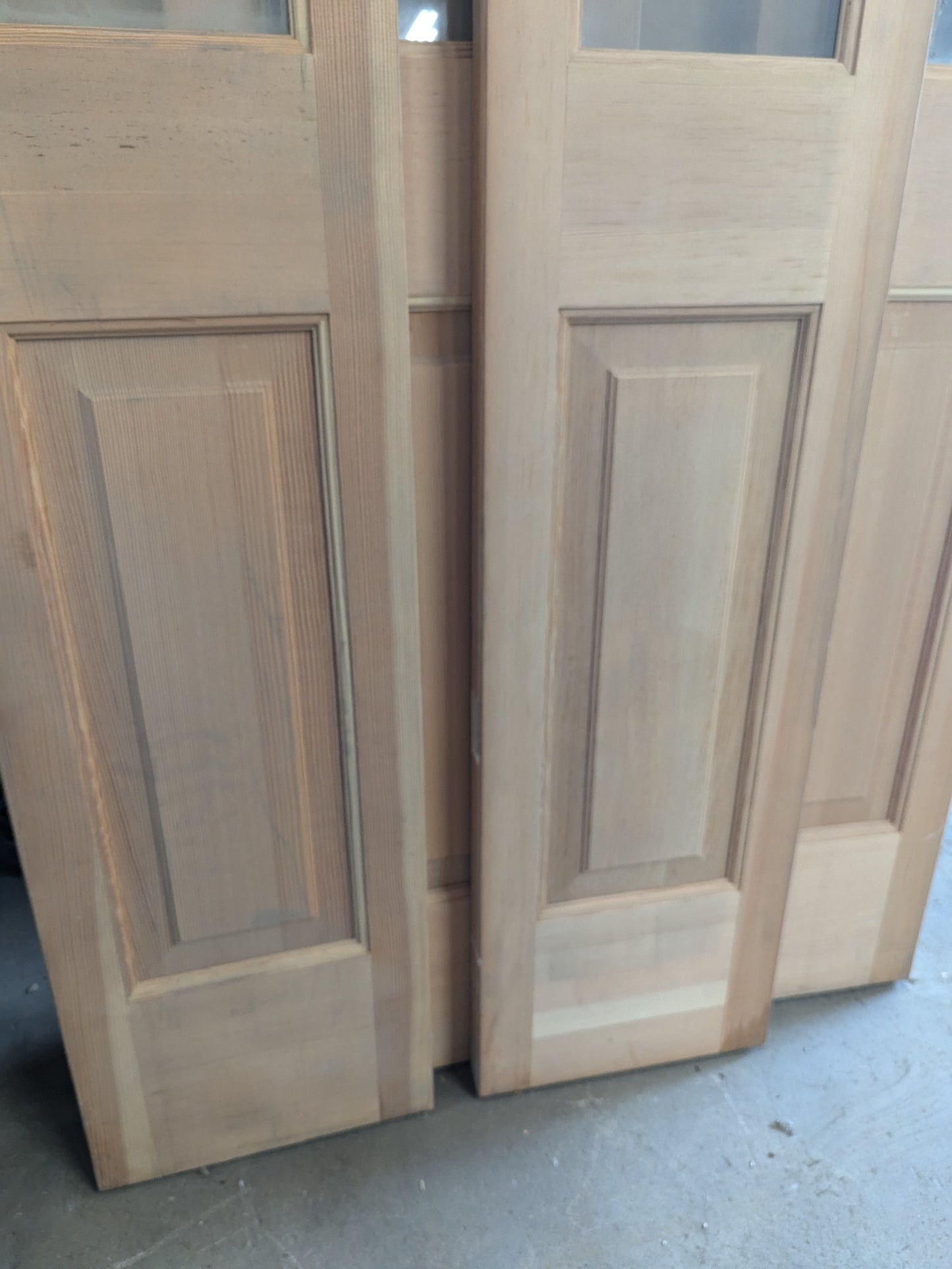 Solid Wood Door Panel Sidelight w window. (4 available) 1'2" x 6'8.5" Side-Lite
