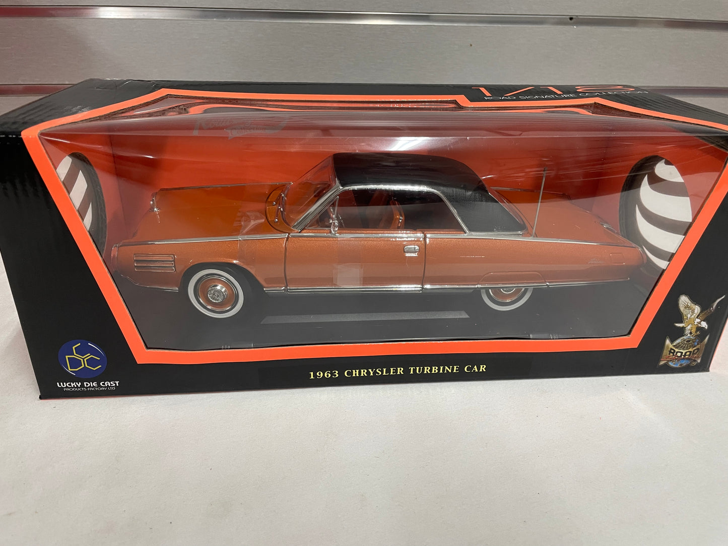 1963 Chrysler Turbine Car. Orange. Road Signature 1:18