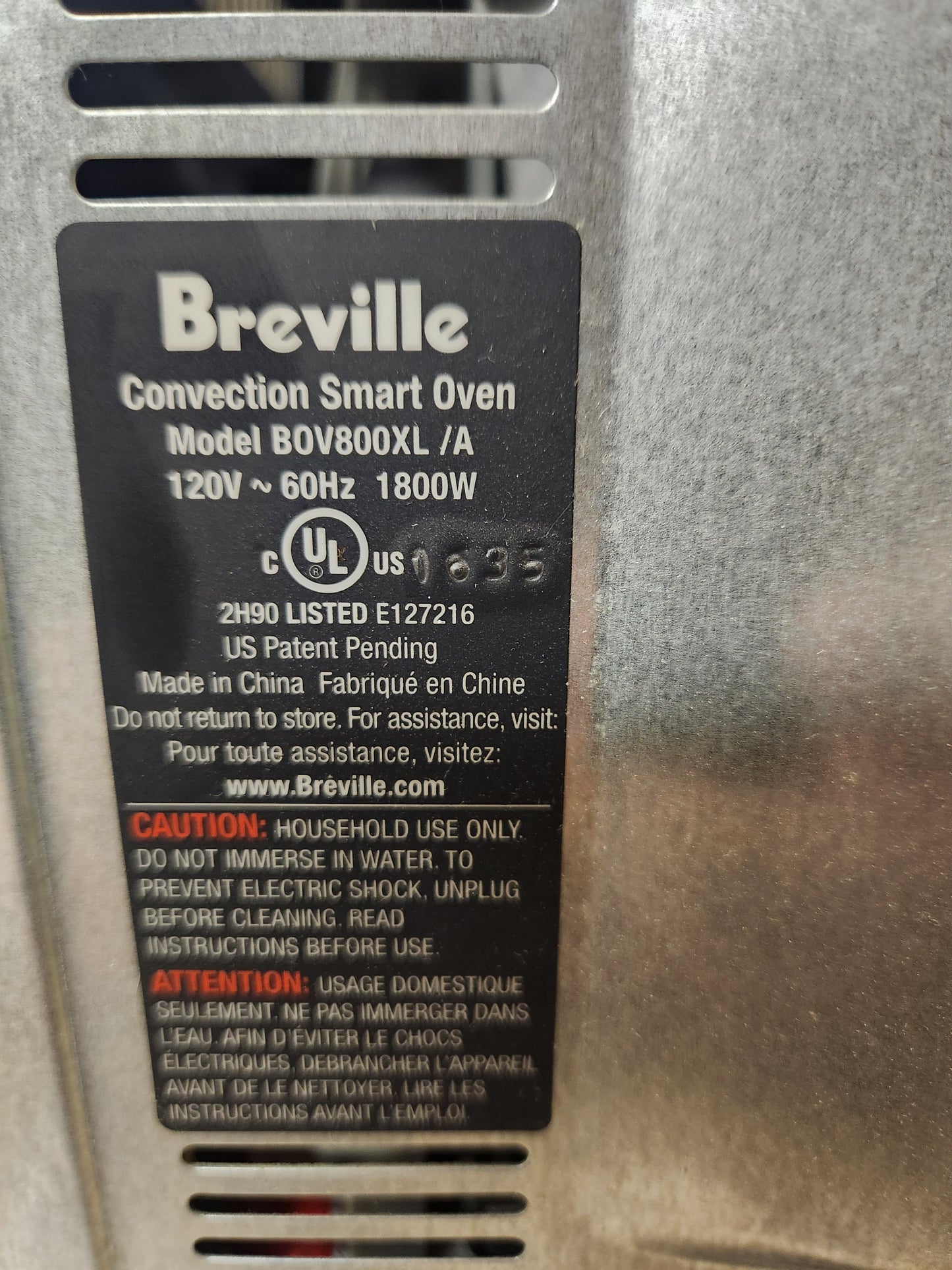 Breville the Smart Oven, Convection Toaster Oven, Small Electric Countertop Oven, BOV800XL, Brushed Stainless Steel 5170056