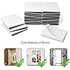 Door Corner Seal Exterior Door Frame Seal Wedge Draft Stopper with Adhesive 3000 in a Case, White