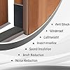 Door Corner Seal Exterior Door Frame Seal Wedge Draft Stopper with Adhesive 3000 in a Case, White