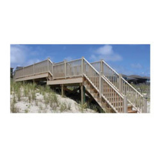 Color Guard WHITE Stair Rail W36-6CSRK-H 36"X6' 5169361