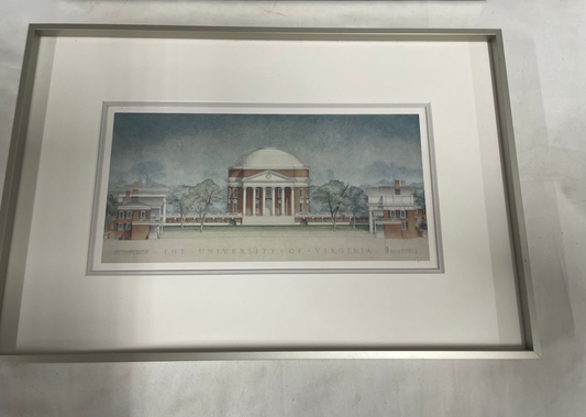 The University of Virginia Picture with Picture Frame. 16x10.5inches. With picture frame.