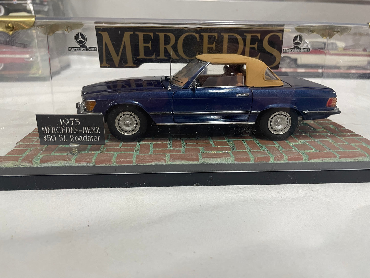 1973 Mercedes-Benz 450 SL Roadster. With display case.