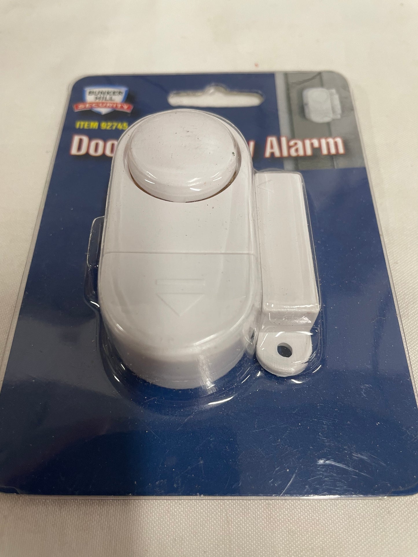 Bunker Hill Security Door/Window Alarms. (5 quantity) White alarm. Battery powered. In original packaging.