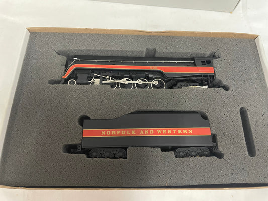 Bachmann 11315 HO Norfolk & Western Class J 4-8-4 Steam Locomotive & Tender #608 Model Train Toy Set 11315