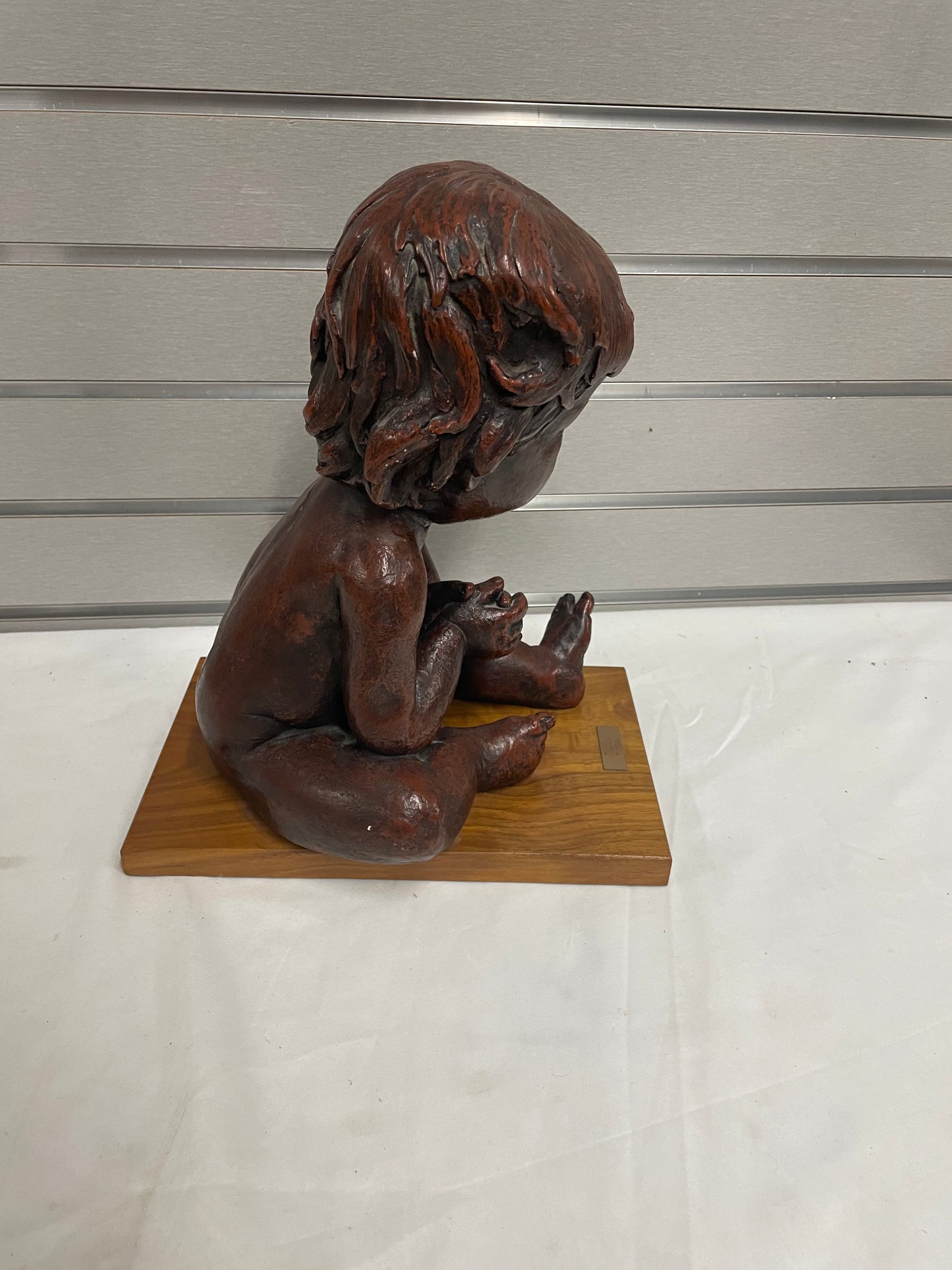 Wooden Baby Sculpture. 8x12”. No case. Comes with what’s in picture.