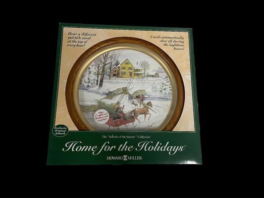 Howard Miller Home for the Holidays Christmas Clock. The “Sounds of the Season” Collection.