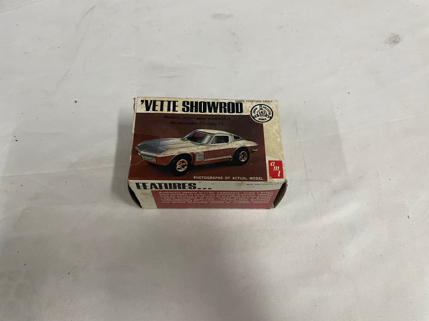 Corvette Showrod Hobby Kit. 1:43 Scale. In original box.