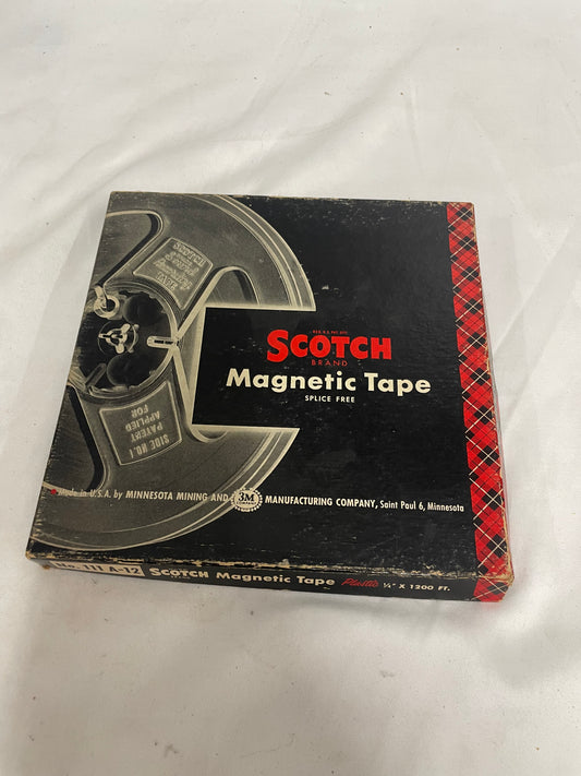 Scotch Magnetic Recording Tape. Splice free. 1200 feet. In original box.