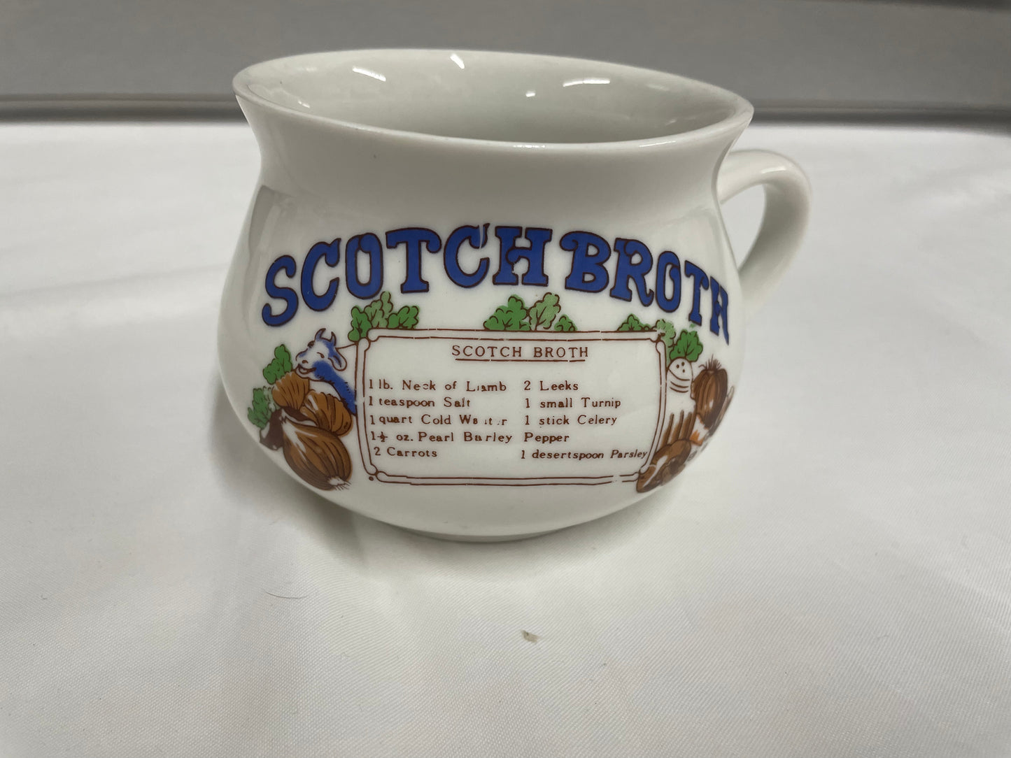 Retro Vintage Oxtail Vintage Recipe Soup Bowl Mug Cup Recipe Stylish