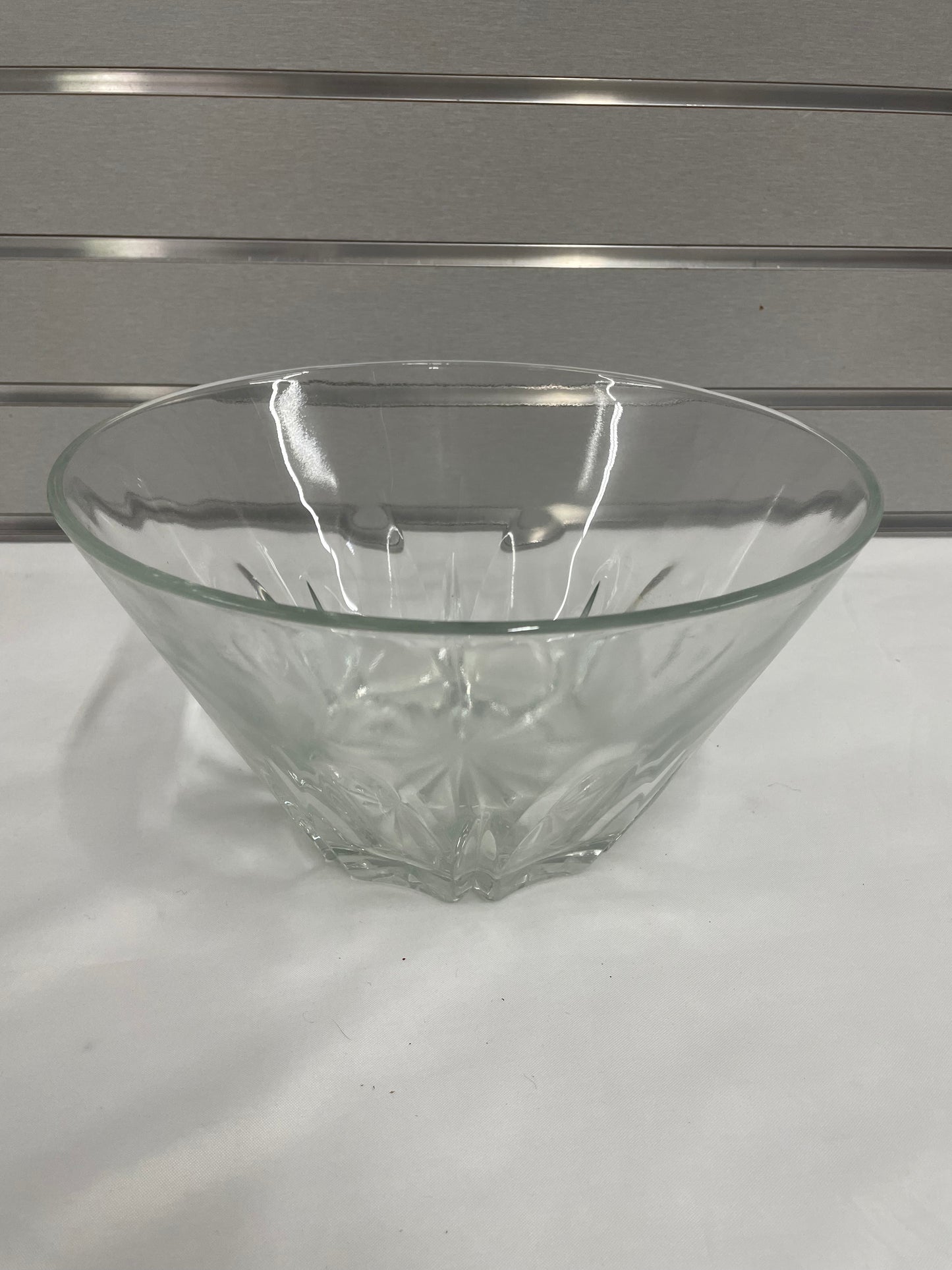 Large Glass Bowl. 10" x 5.5”