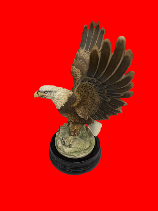 Eagle Replica Statue. Comes with wooden stand. 14"