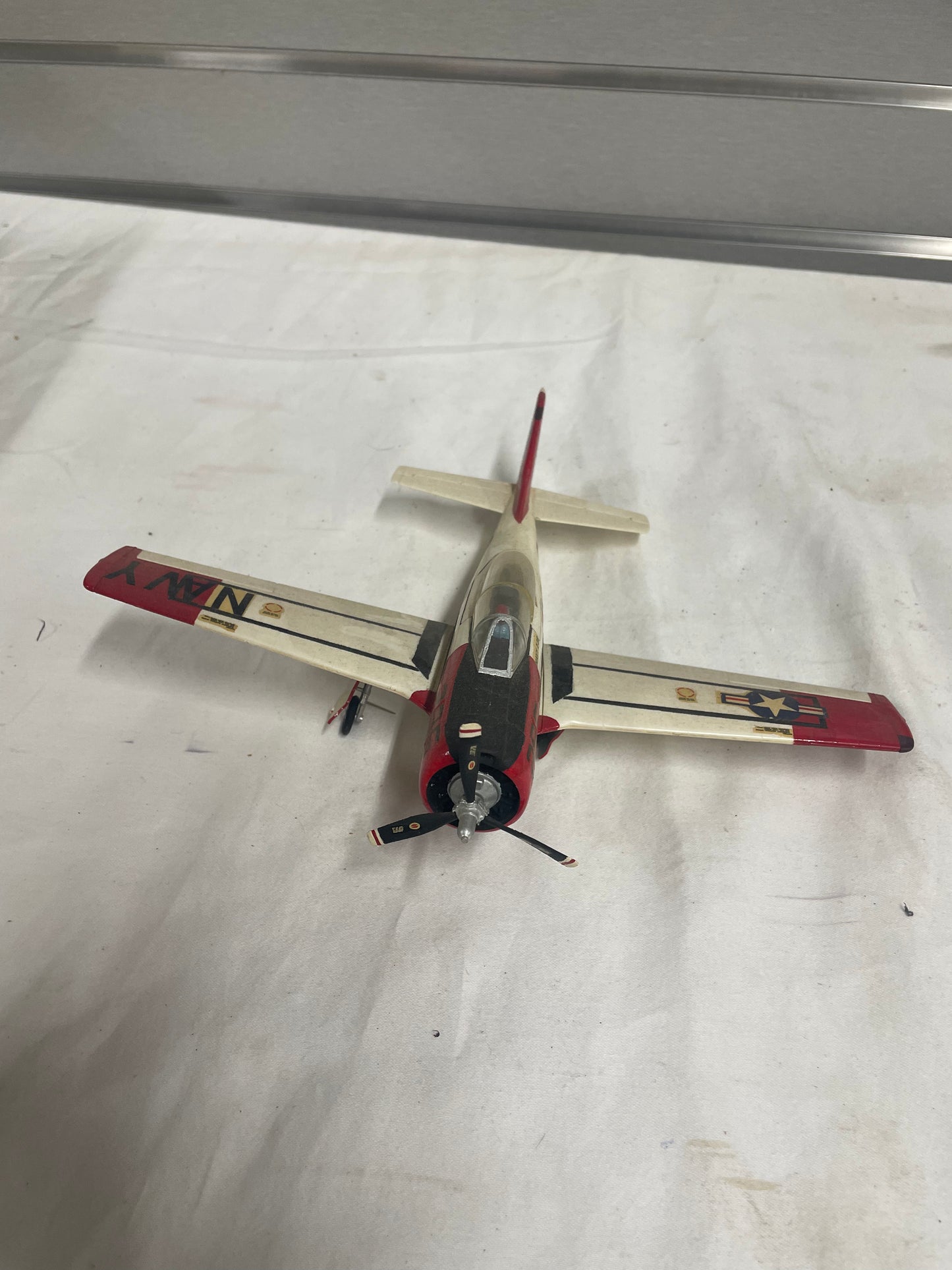 US Navy T-28 NJ 7707 295 Die Cast Model 10" Plane