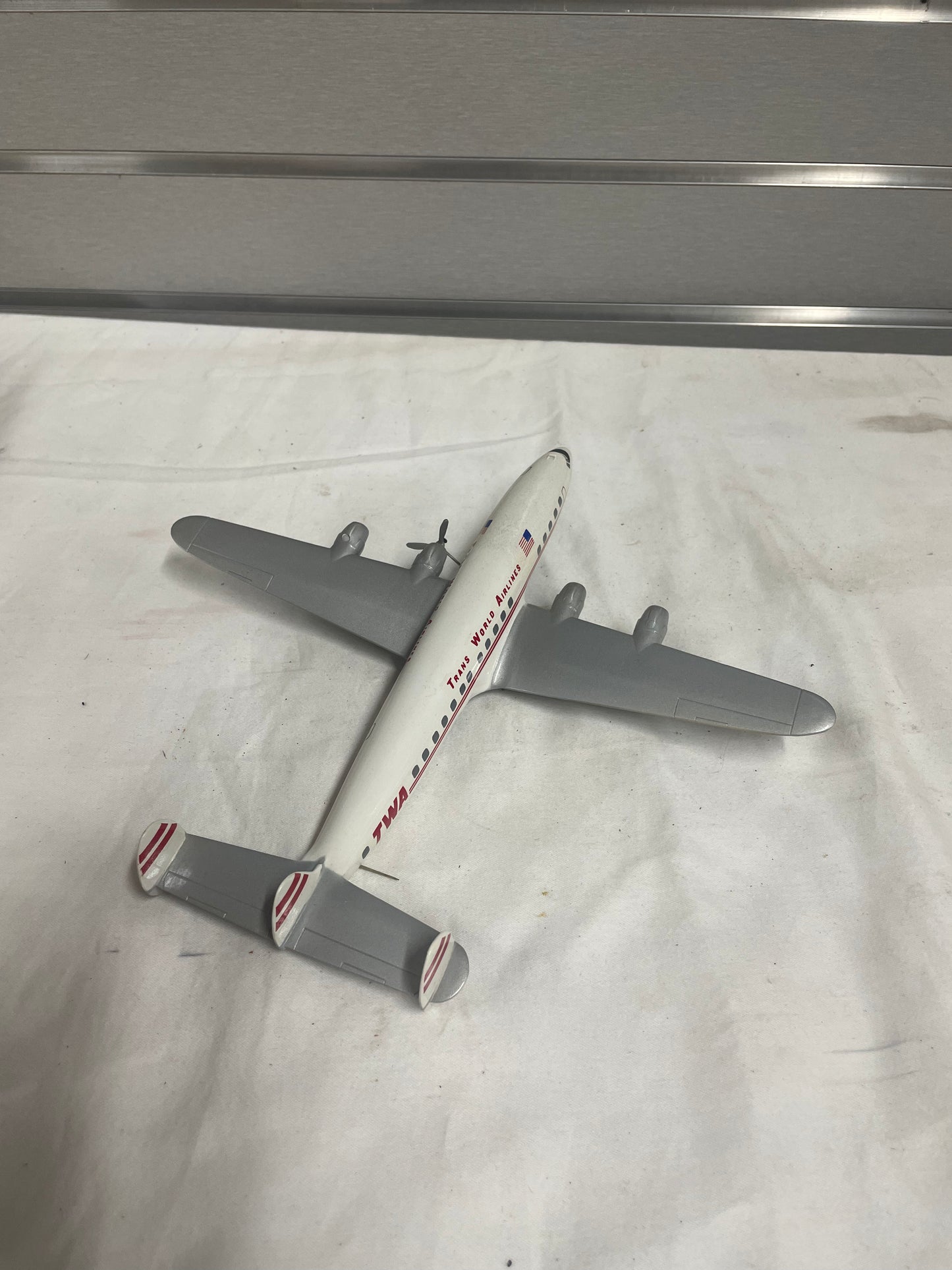 Trans World Airlines Commercial Air Bus. Plastic die cast model plane