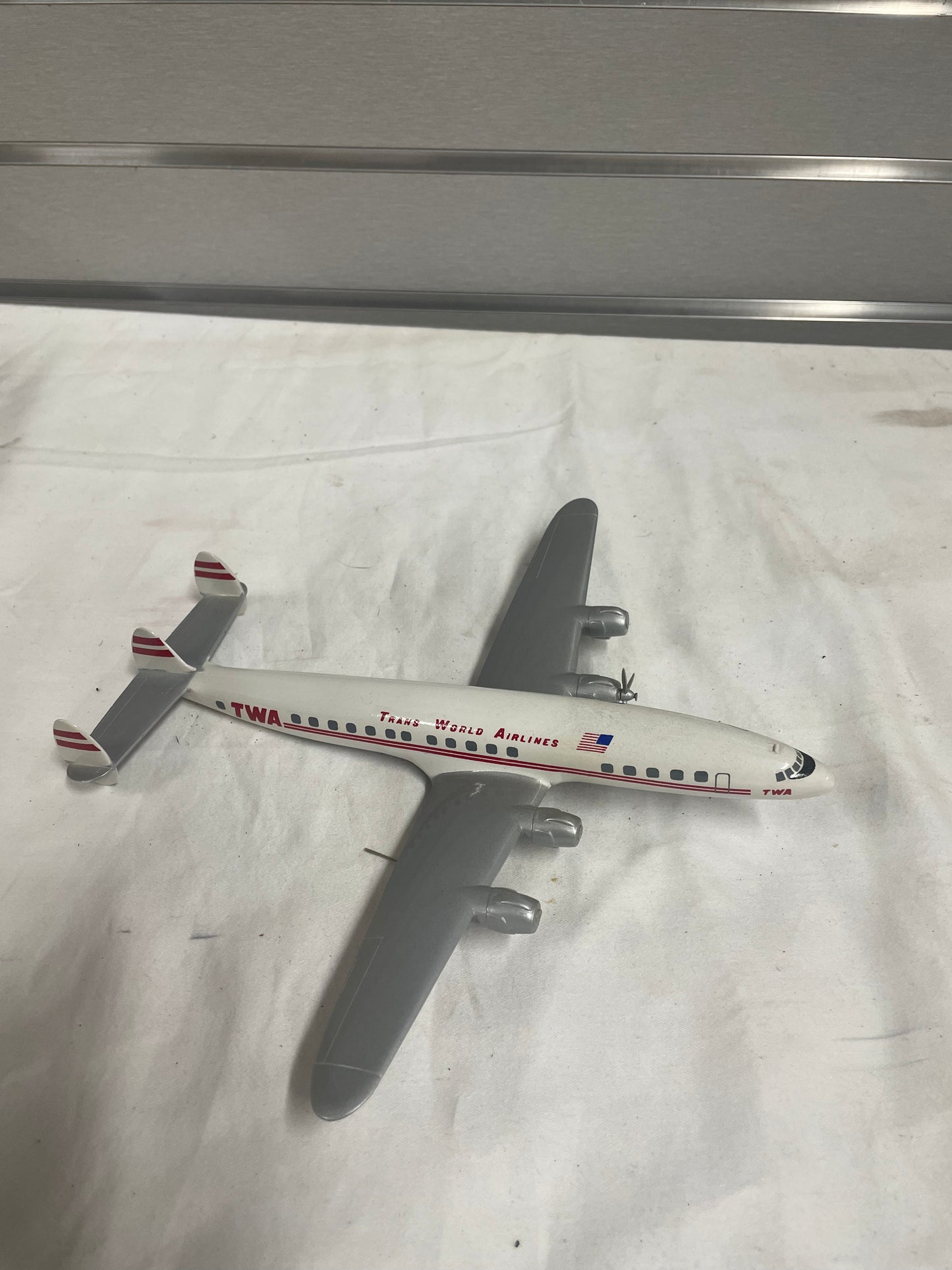 Trans World Airlines Commercial Air Bus. Plastic die cast model plane