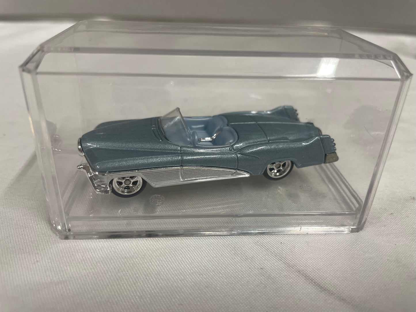 1951 Le Sabre Hot Wheels Concept Car. 1:64 model. Light blue car in display case.