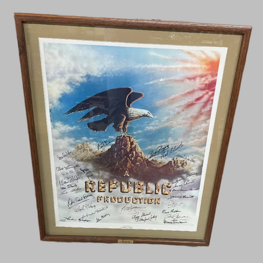 The Stars of Republic Pictures Autographed Picture with Picture Frame #646 of 1200 “A Republic Production.” Autographed 5170053