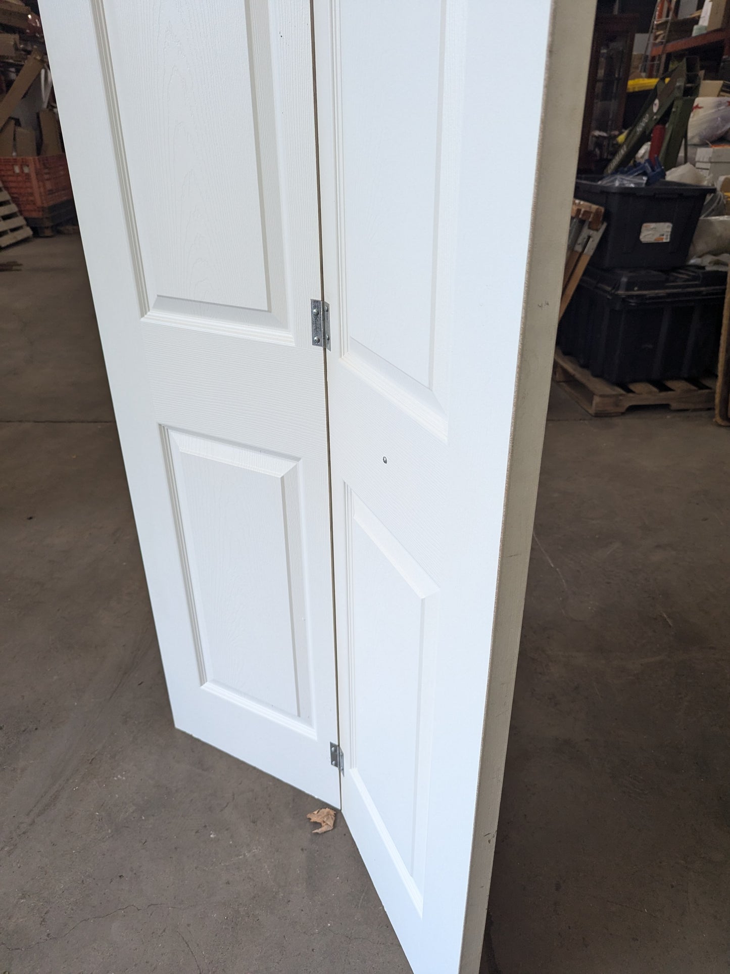 White wood Bi-Fold Interior Closet Door 3'0" x 79" Tall