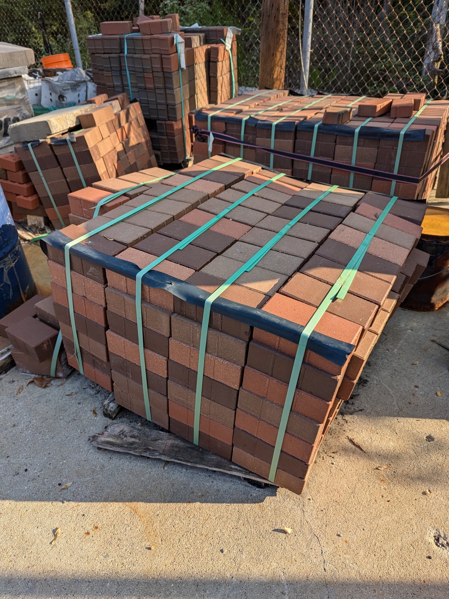 Pine Hall Brick - English Red Brick Pavers - 3 skids 2-3/4x4x8