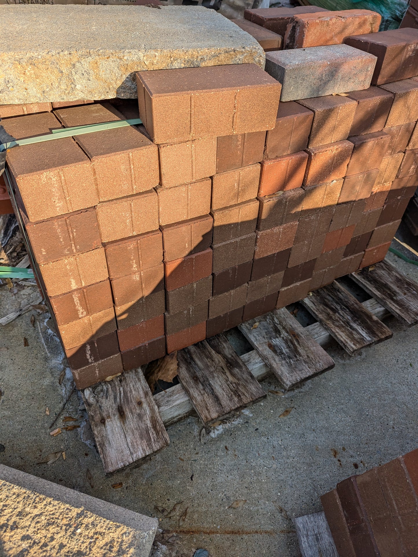 Pine Hall Brick - English Red Brick Pavers - 3 skids 2-3/4x4x8