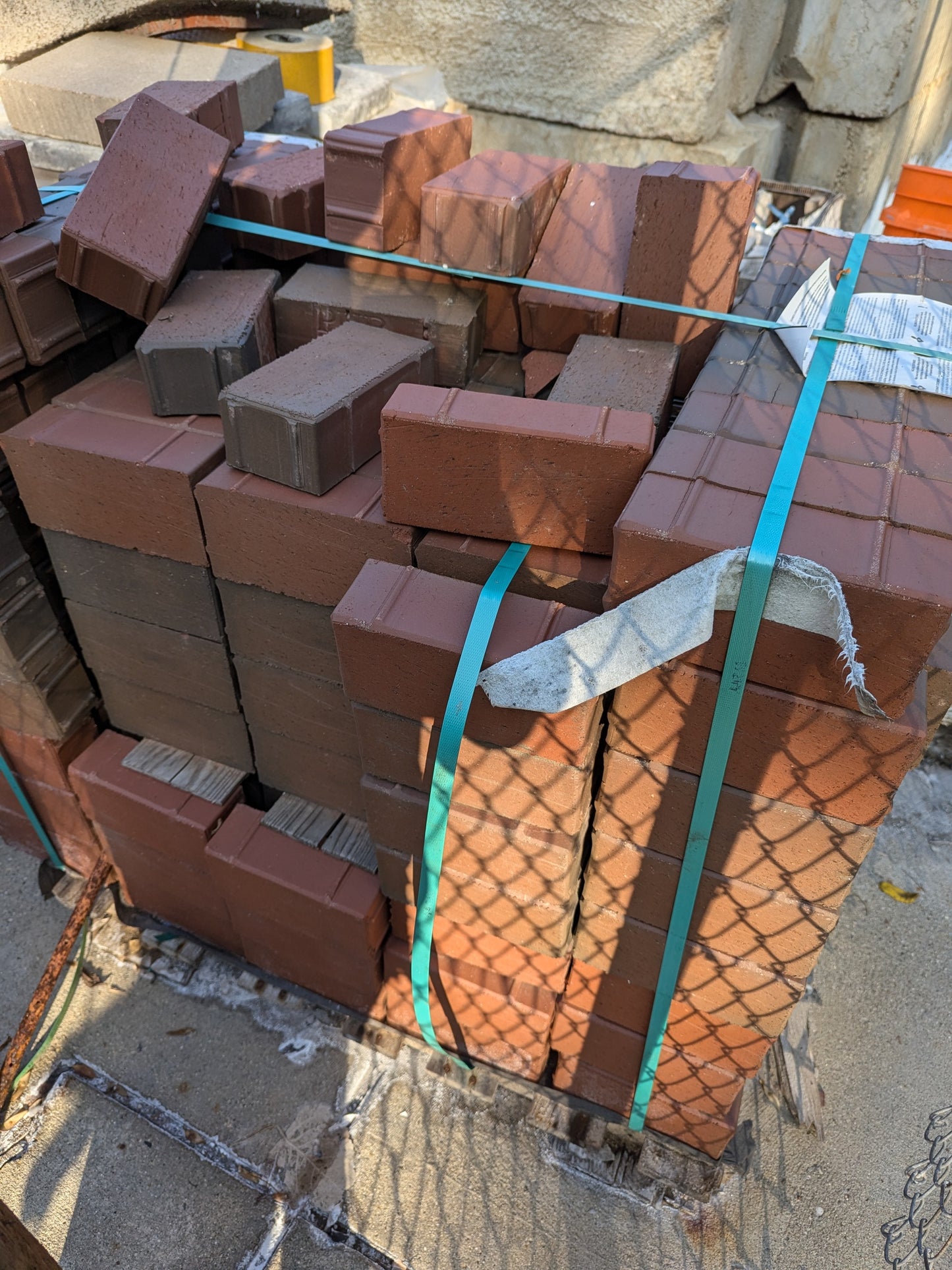 Pine Hall Brick - English Red Brick Pavers - 3 skids 2-3/4x4x8