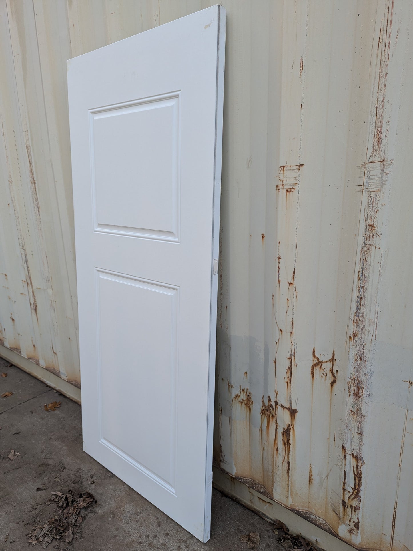 36" x 80" 1-3/4" steel door slab. 2 Panel Embossed, no bore, 90 minute fire door. No sweep