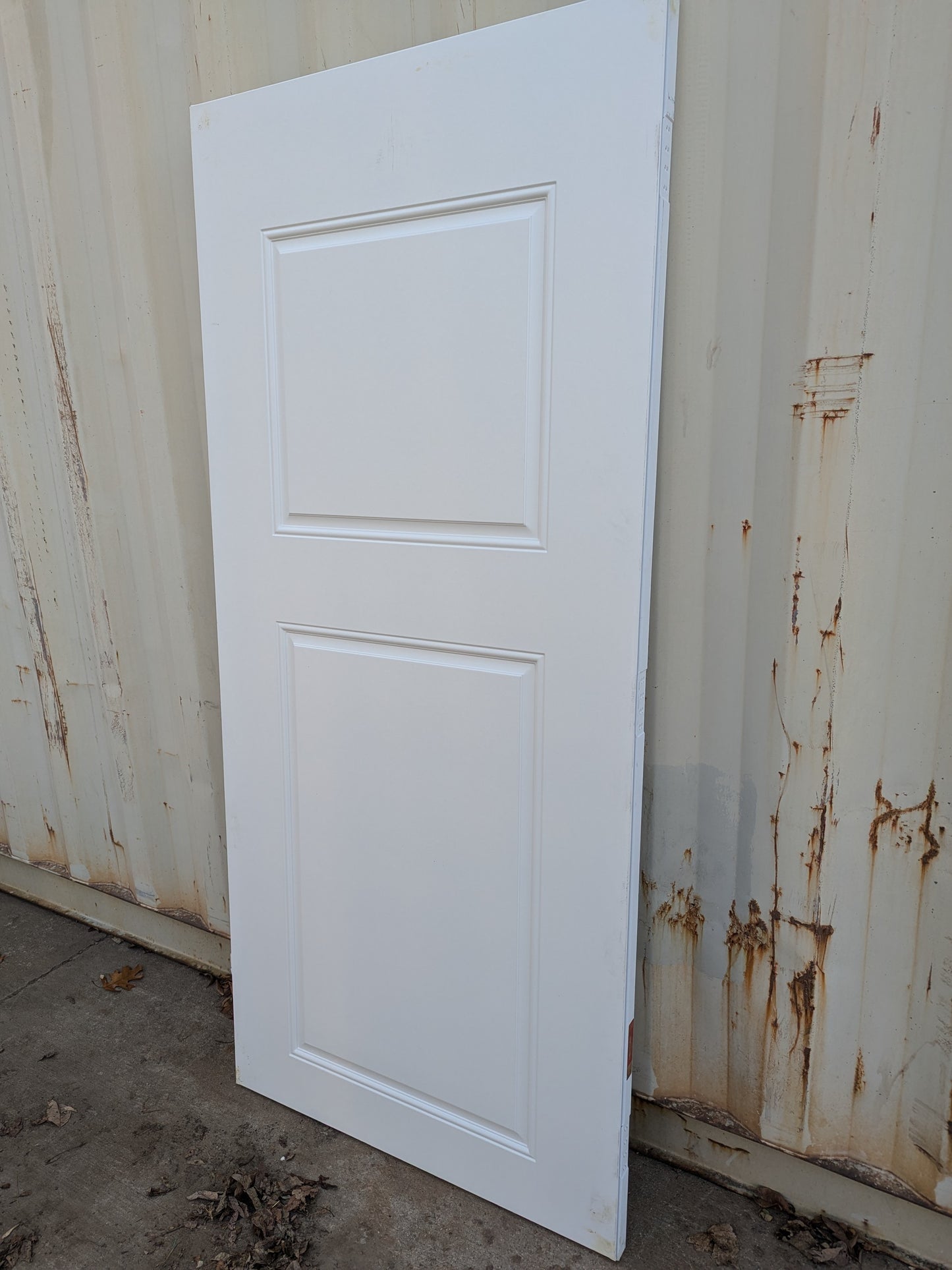 36" x 80" 1-3/4" steel door slab. 2 Panel Embossed, no bore, 90 minute fire door. No sweep